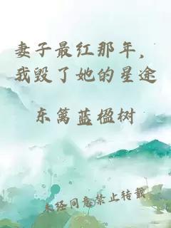 妻子最红那年，我毁了她的星途