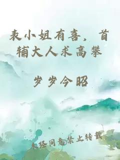 表小姐有喜，首辅大人求高攀