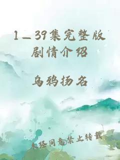 1—39集完整版剧情介绍